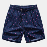 Regular Fit Flamingo Print Cotton T-Shirt & Flamingo Print Drawstring Swim Shorts