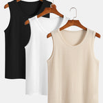 3 Pieces Waffle Knit Tank Top