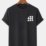 Letter Print T-Shirt & Shorts