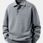 Polo Collar Pullover Sweater