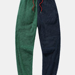 Color Block Teddy Jogger Pants