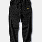 Relax Fit Checkerboard Jacquard Hoodie & Jogging Pants
