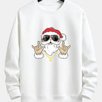Hip Hop Santa Print Relax Fit Sweatshirt