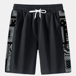 Paisley Bandana Pattern T-Shirt & Paisley Paneled Jersey Shorts
