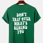 Slogan Back Print T-Shirt