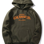 California Letter Print Hoodie