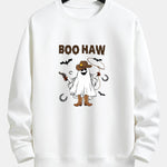 BOO HAW Cowboy Ghost Print Relax Fit Sweatshirt