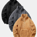 3 Pieces Quarter Zip Teddy Sweatshirts