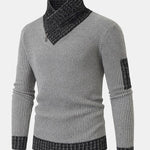 Contrast Turtleneck Sweater