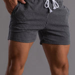 3 Pieces Striped Jersey 3" Shorts