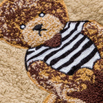 Bear Embroidered Patch Teddy Hoodie