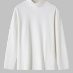 Men's Solid Color Cashmere Half Turtleneck Thermal Long Sleeve T-Shirt
