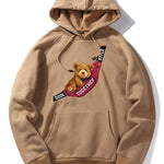 Shoulder Bag Bear Print Hoodie