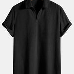 Short Sleeve Corduroy Polo Shirt