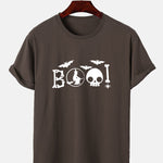 Halloween Skull Print T-Shirt
