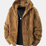 Geometric Jacquard Teddy Hoodie & Geometric Jacquard Pants