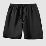 Men's Chinese style dragon totem satin shirt shorts set