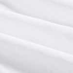 Linen Look Short Sleeve Stand Collar Shirt & Linen Cotton Blend Cropped Pants