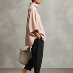 Women's Pink Bohemian Tie Pocket Straight-Leg Two-Piece Suit