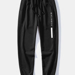 Balance Stripe Print Relax Fit Crew Neck Sweatshirt & Jogging Pants