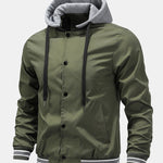 Detachable Hooded Bomber Jacket