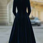 Natalia | A-Line Dress Featuring Elegant Gold Accents