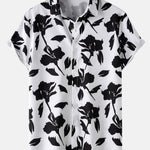Floral Print Button Up Shirt & Swim Shorts