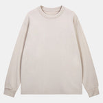 Basic Long Sleeve Ribbed Cuff T-Shirt