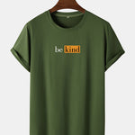 Be Kind Character Print Arc Hem T-Shirt