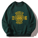 Brooklyn Varsity Print Relaxed Sweatshirt