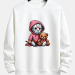 Halloween Bear Print Relax Fit Sweatshirt