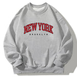 New York Print Crew Neck Relaxed Sweatshirt