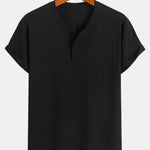 Cotton Henley T-Shirt