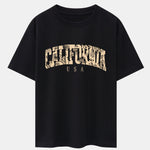 Paisley California Print Drop Shoulder Oversize T-Shirt