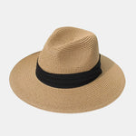 Fashionable And Casual All-match Wide-brimmed Flat Hat Suitable For Beach Trips