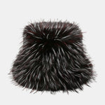 Faux Fox Fur Thickened Fur Plush Bucket Hat