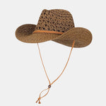 Outdoor Beach Sun Protection Western Cowboy Style Straw Hat