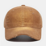 American Street Ripped Brushed Corduroy Baseball Cap