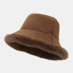 Thick Plush Double-sided Bucket Hat