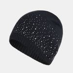 Dual-Sided Sparkling Rhinestone Fashionable Beanie Hat
