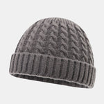 Warm Vintage Cable Knit Beanie Hat