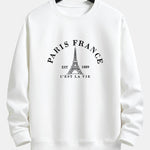 Paris France Print Relax Fit Sweatshirt