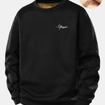 Blessed Print Teddy Fleece Lined Sweatshirt