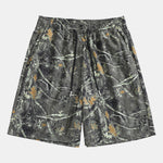 Camouflage New York Print Drop Shoulder Oversize T-Shirt & Forest Camo Print Drawstring Shorts