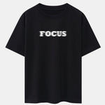 Vague Focus Print Drop Shoulder Oversize T-Shirt