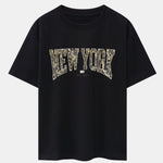 Camouflage New York Print Drop Shoulder Oversize T-Shirt & Forest Camouflage Cargo Shorts