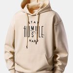 Stay Humble Hustle Hard Print Relax Fit Hoodie