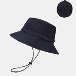 Stowable Quick-drying Bucket Hat With Chin Strap