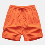 Regular Fit Palm Trees Silhouette Print Cotton T-Shirt & Swim Shorts
