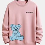 Worldwide Bear Print Relax Fit Sweatshirt